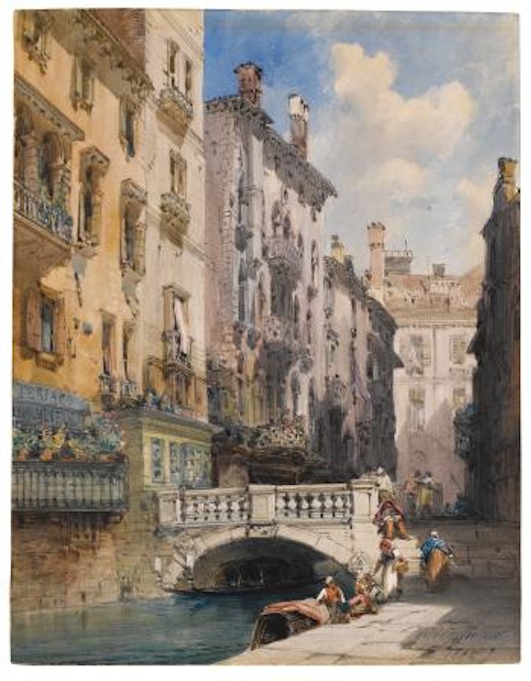 Canal Barataria, Venice by William Callow