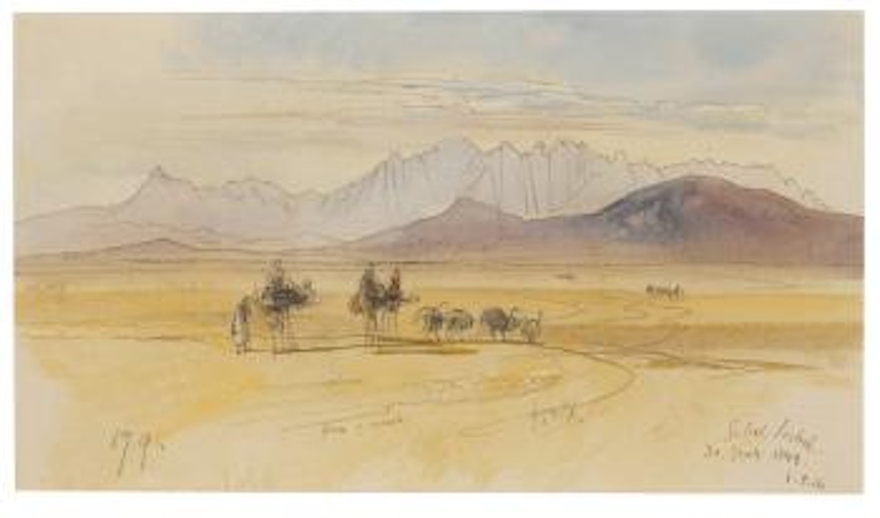 Gebel Serbal, Egypt by Edward Lear