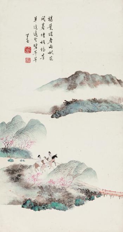 Riding Horse In Spring by Pu Ru