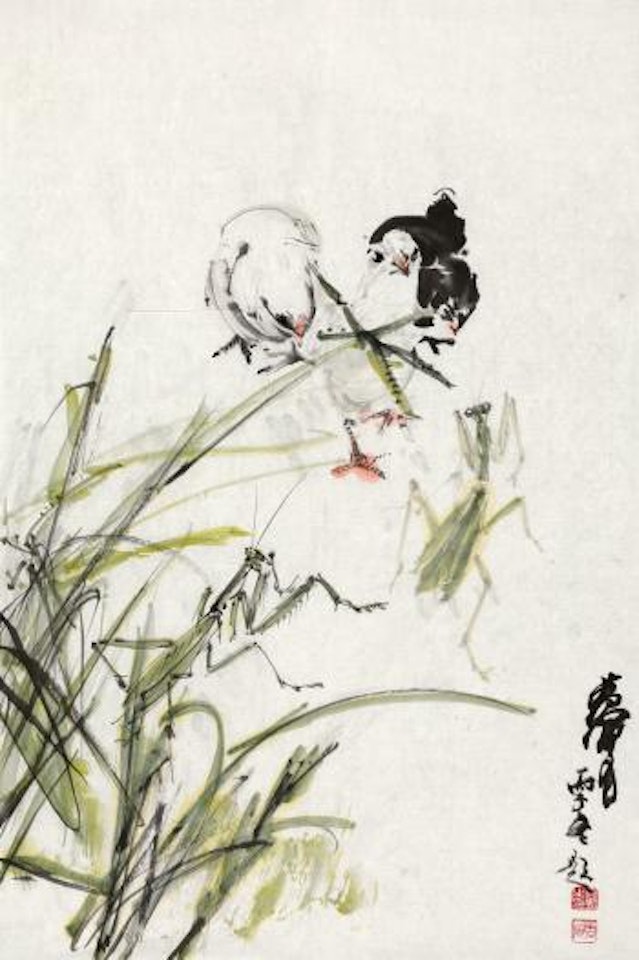 Pheasant, Grass And Insect by Huang Zhou