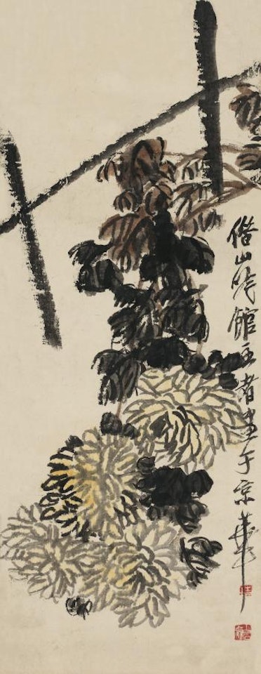 Chrysanthemums by Qi Baishi