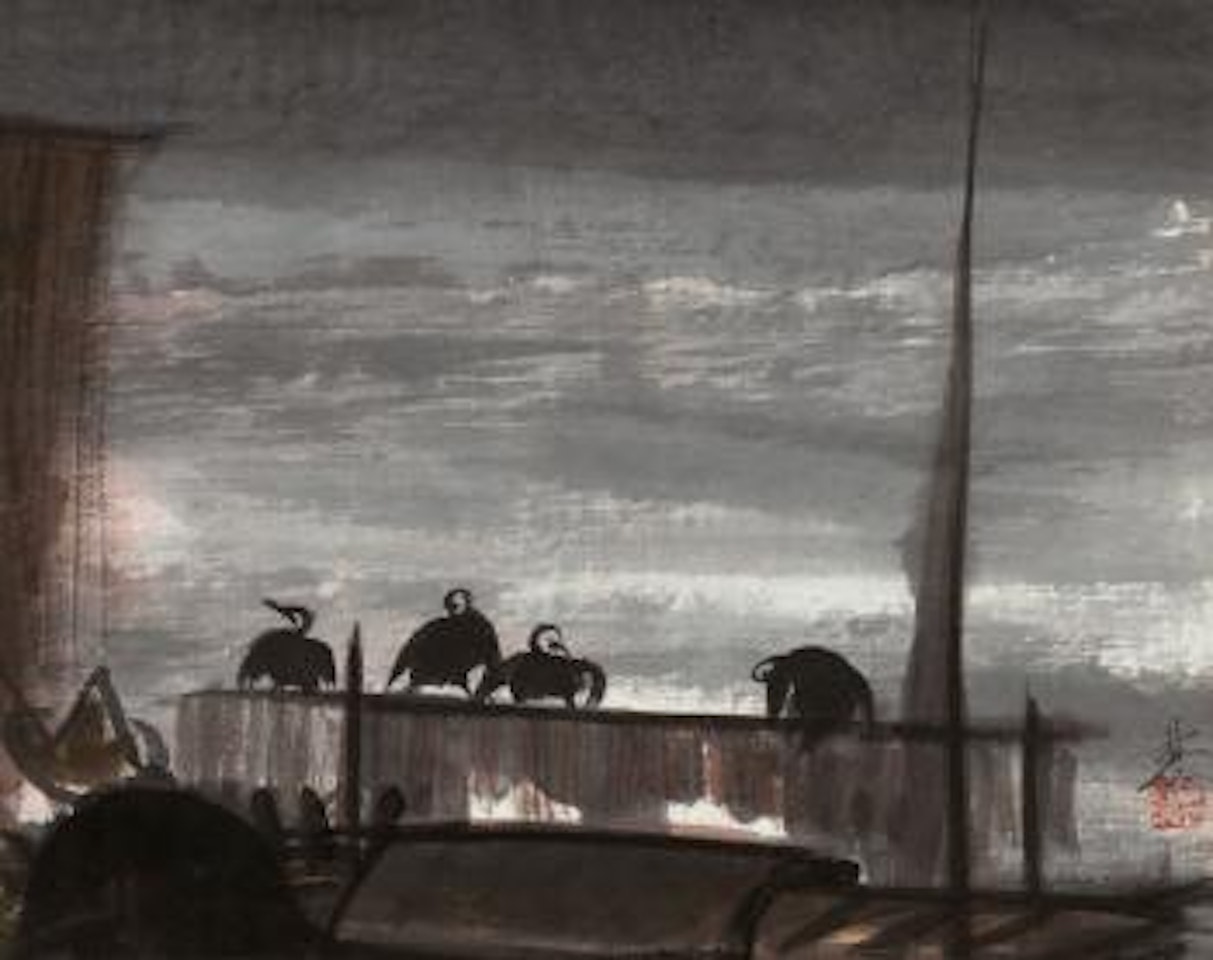 Cormorants by Lin Fengmian