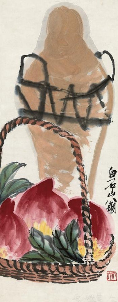 Peaches And Wine by Qi Baishi