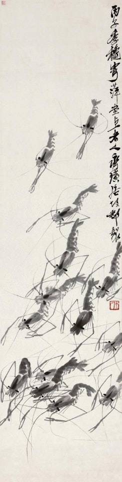 Shrimps by Qi Baishi