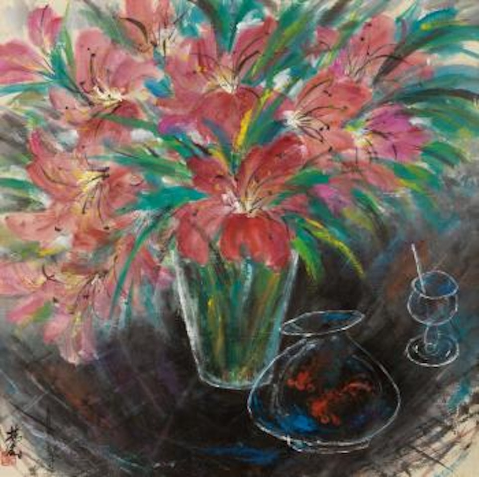 Flowers In The Vase by Lin Fengmian