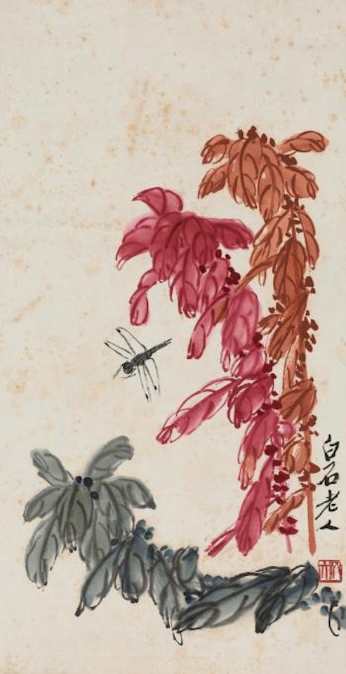 Dragonfly And Plants by Qi Baishi