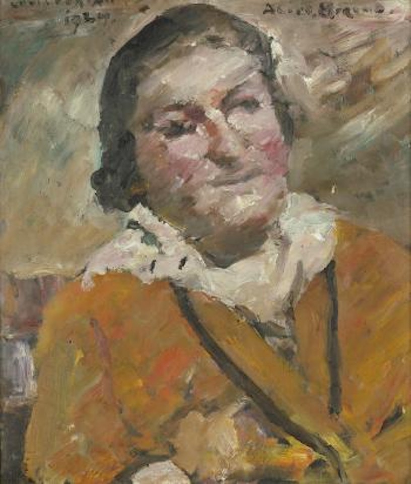 Portrait der Schriftstellerin Alice Berend by Lovis Corinth
