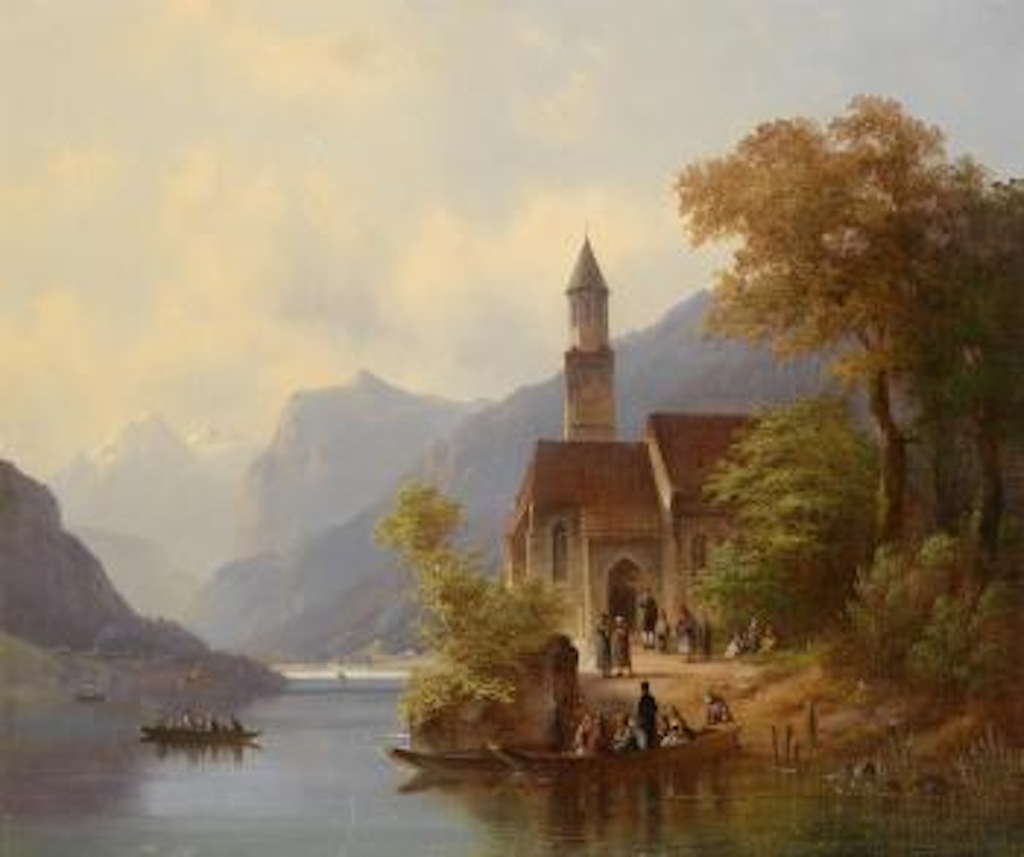 Am Heimweg von der Sonntagsmesse by Anton Doll