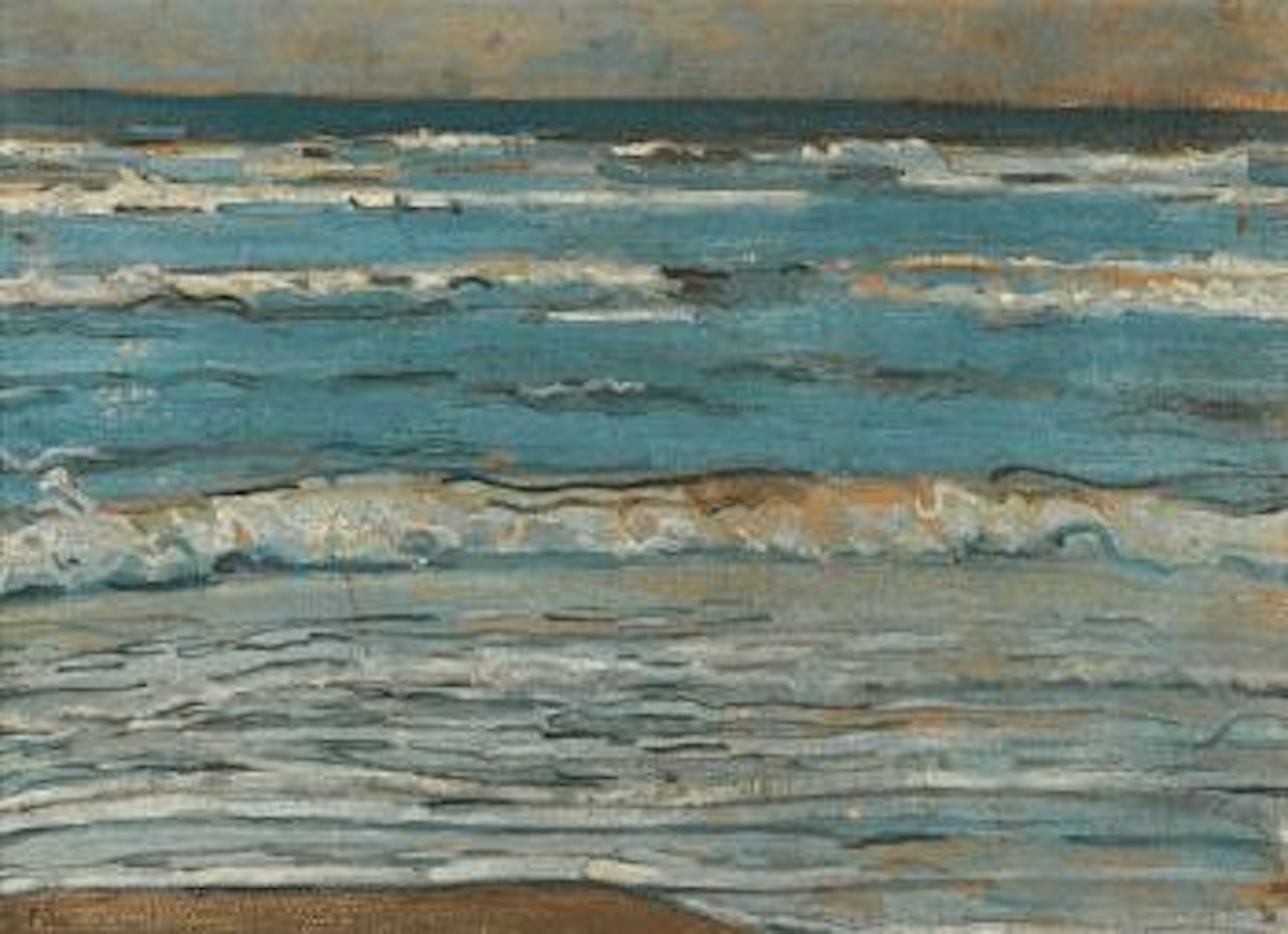Strandandschaft bei Flut by Max Beckmann