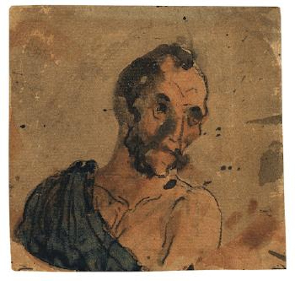 Brustbild enes Mannes mit Toga by Honoré Daumier