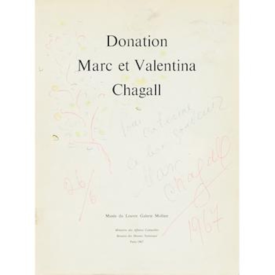 Page from Donation Marc et Valentina by Marc Chagall