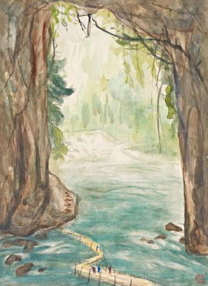 Emei, Heilong River plank road by Guan Liang