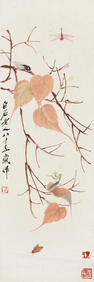Autumn Leaves And Insects by Qi Baishi