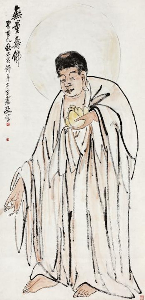 Longevity Buddha by Wang Zhen