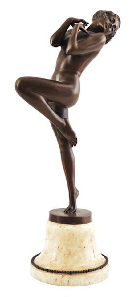 Naked girl adopting a stylish pose by Josef Lorenzl