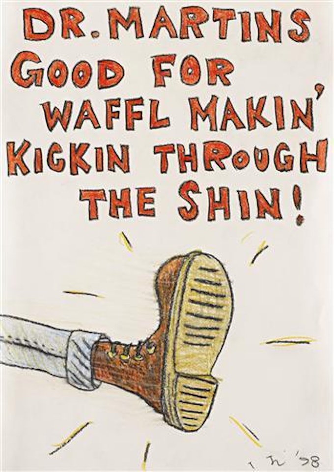 Dr. Martins Good for Waffl Makin' Kickin through the Shin! by Yoshitomo Nara