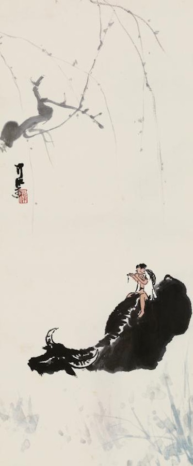 Returning From Grazing by Li Keran