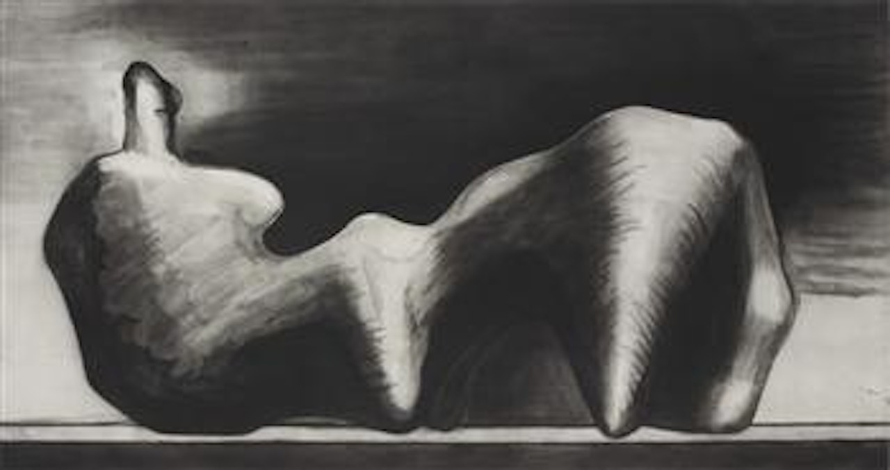 Stone Reclining Figure by Henry Moore