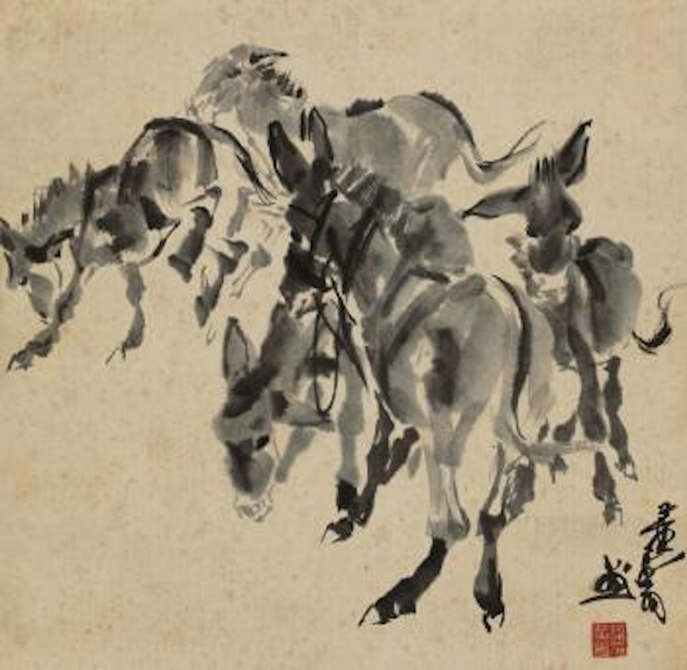 Five Donkeys by Huang Zhou