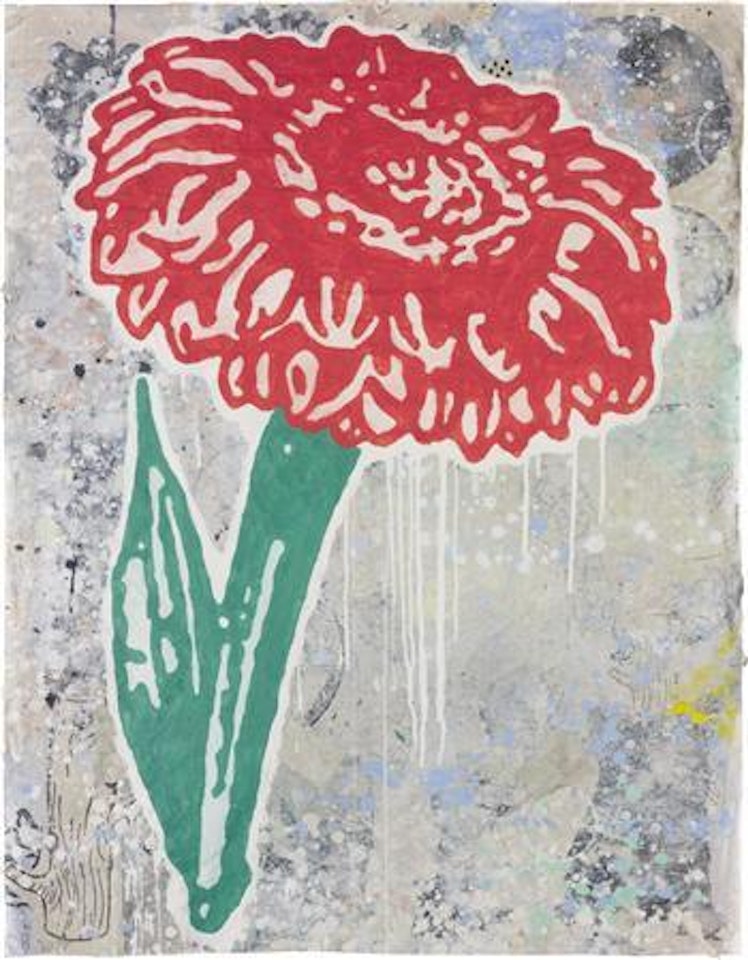 Red Flower by Donald Baechler