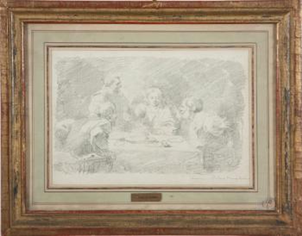 Study of the Supper at Emmaus by Caravaggio by Jean-Honoré Fragonard