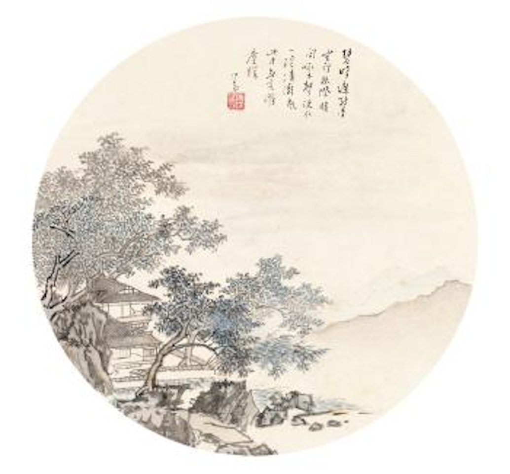 House by a stream by Pu Ru