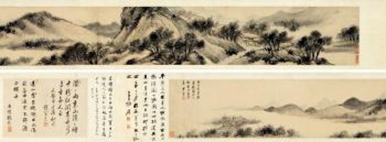 Landscape After Dong Qichang by Li Liufang