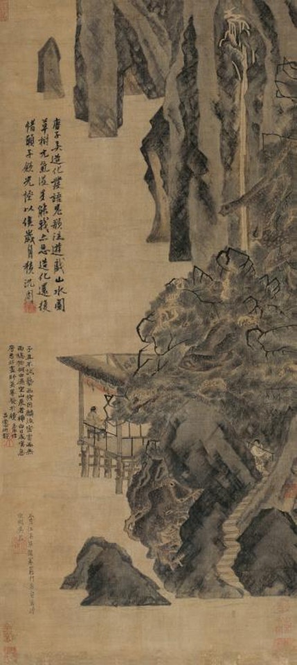 Cottage Above River by Tang Yin