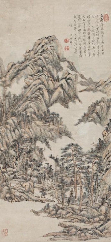 Landscape After Huang Gongwang by Wang Yuanqi