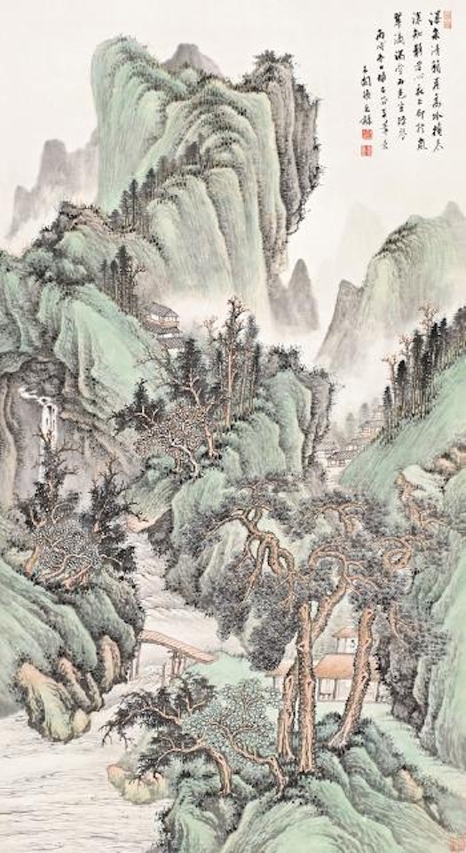 Flowing spring by Zhang Shiyuan