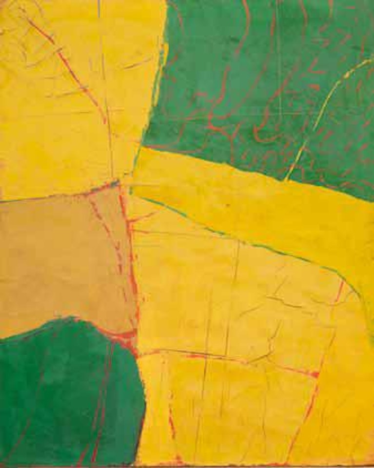 Composizione in giallo e verde by Alfredo Chighine