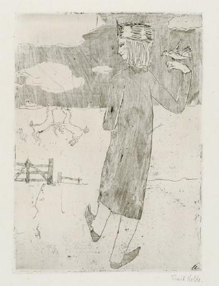 Der Tierfreund by Emil Nolde