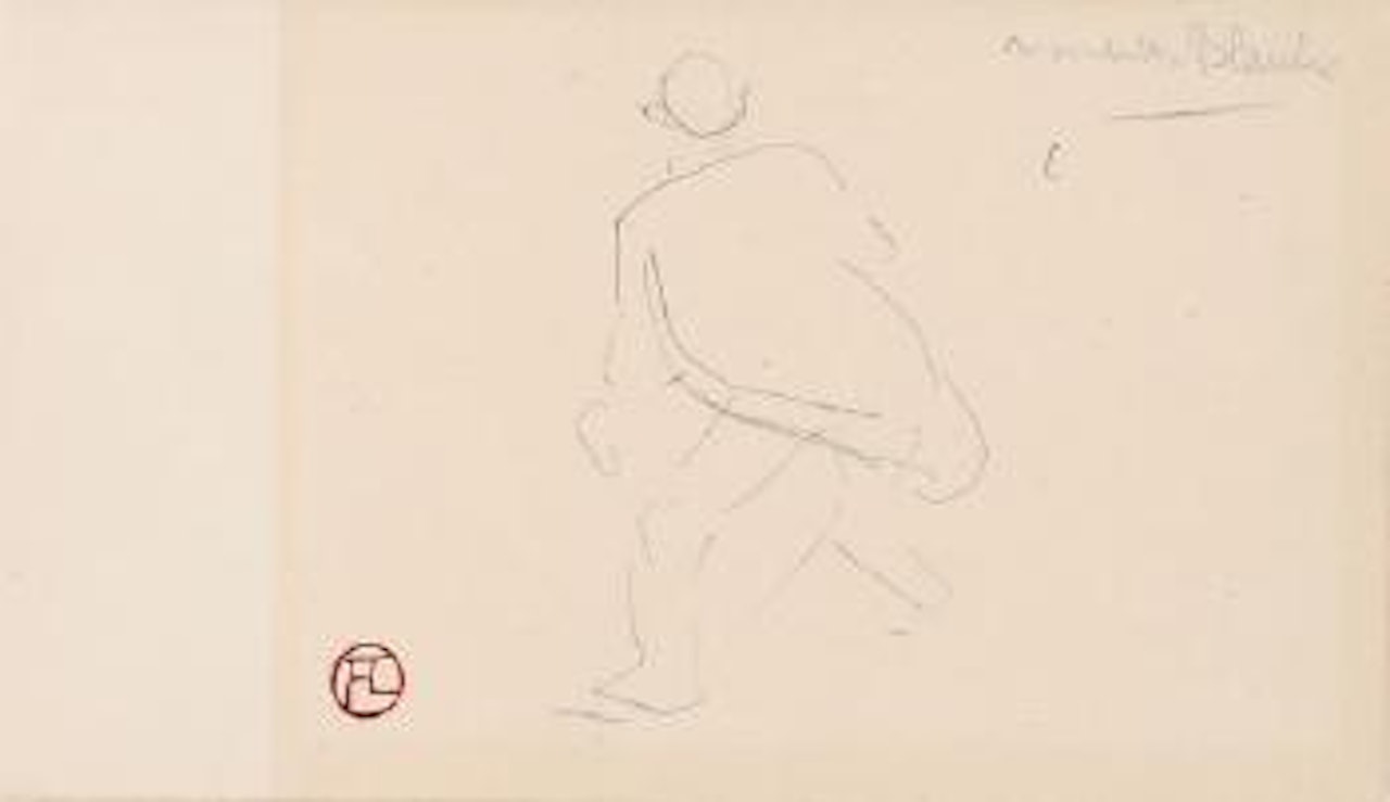 Au Vélodrome: Michaël à l'entraînement by Henri de Toulouse-Lautrec
