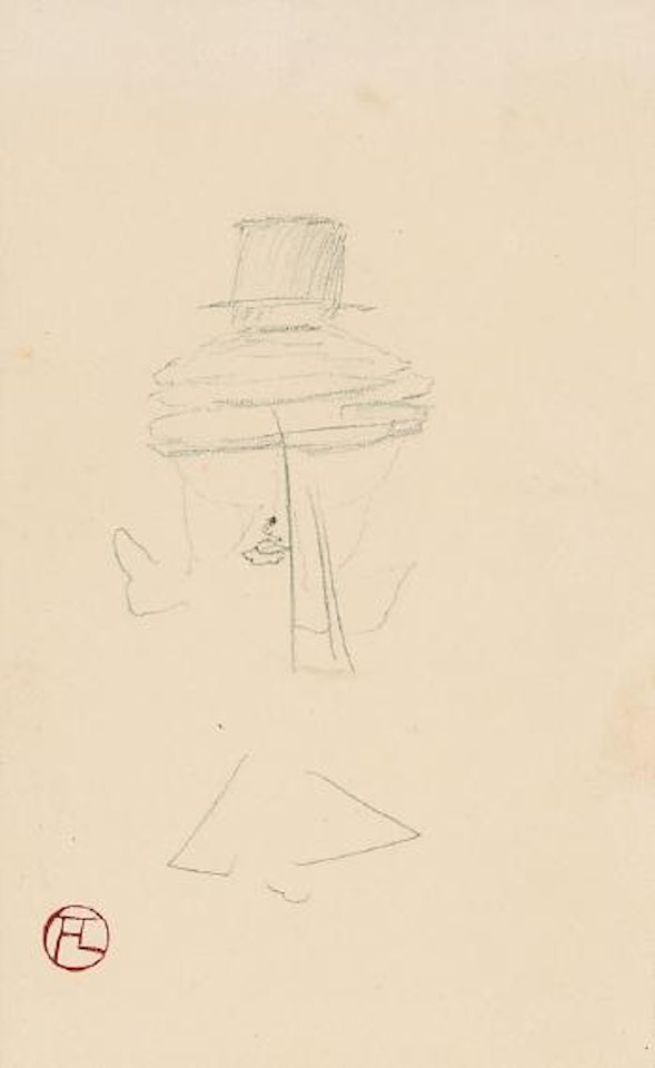 Procès Arton - Croquis by Henri de Toulouse-Lautrec