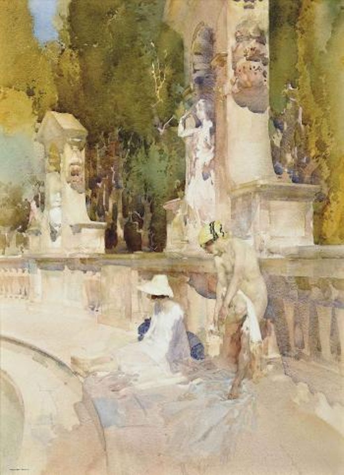 The Balustrade by William Russell Flint