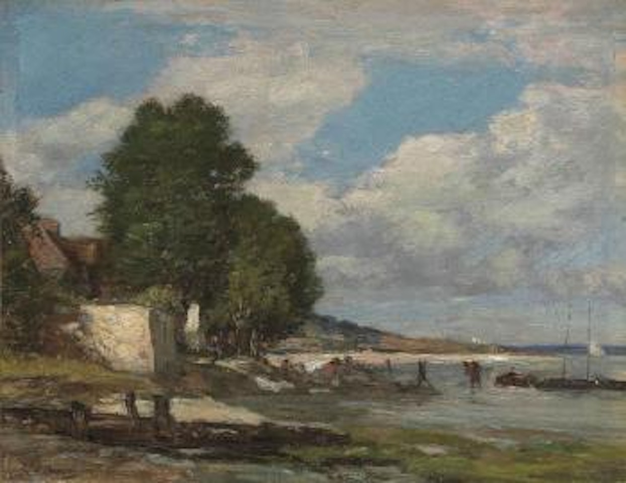 Paysage de bord de mer by Eugène Boudin