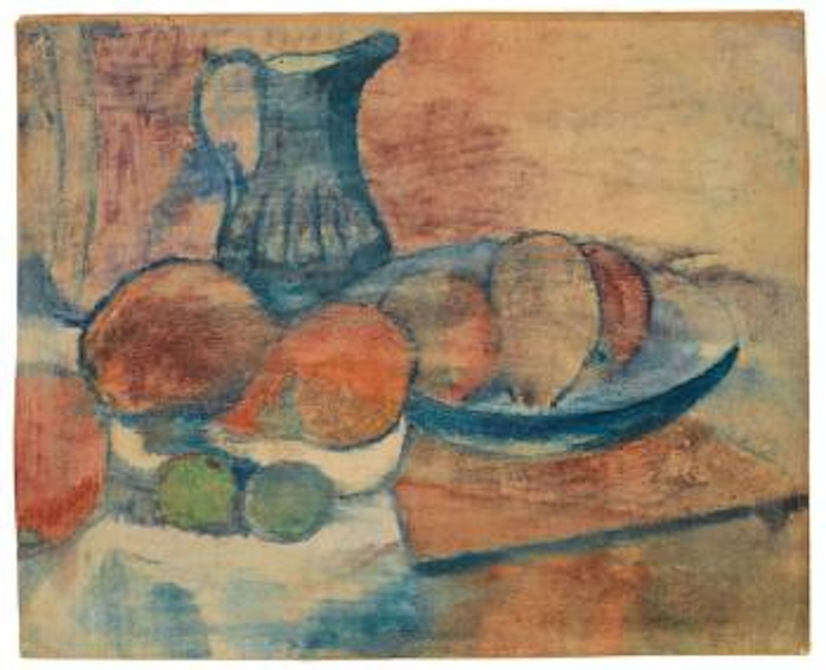 Nature morte - Cruche et fruits by Paul Gauguin