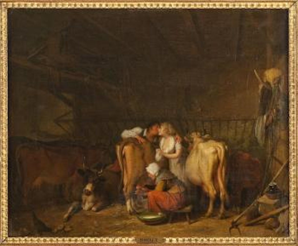 L'étable by Louis-Leopold Boilly