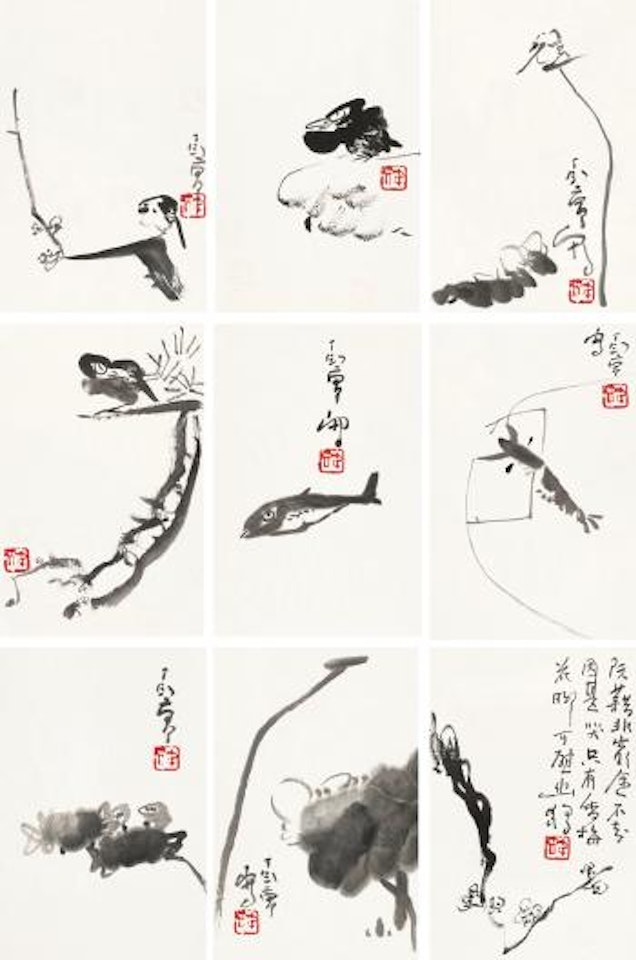 Flowers and birds by Ding Yanyong