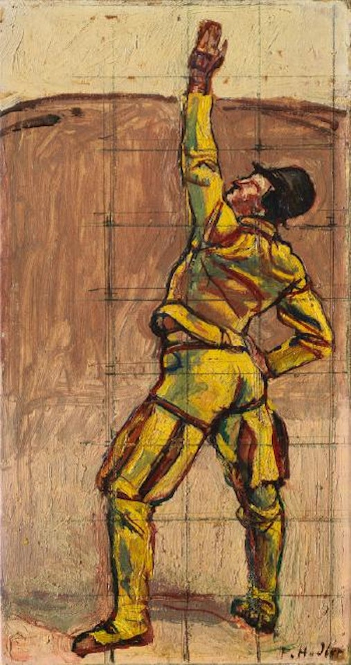 Einstimmigkeit - Schwörender Hannoveraner by Ferdinand Hodler