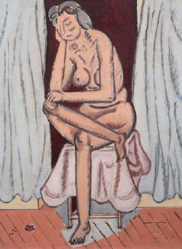 Modèle assis by Jean Hélion