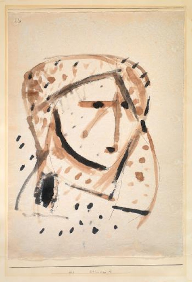 Bildnisskizze 'M' by Paul Klee