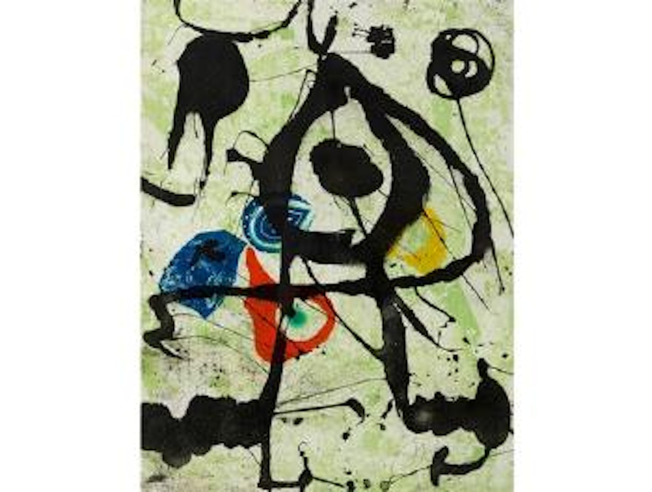 Grans rupestres VI (large cave paintings VI) by Joan Miró