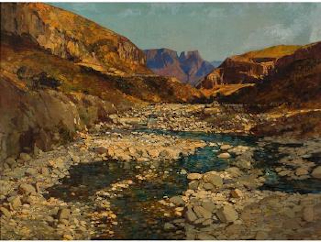 Source of the Little Tugela by Robert Gwelo Goodman
