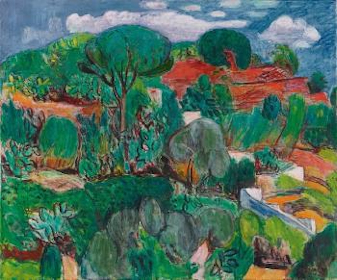 Kakteenhügel Auf Ischia (Cactus Hill On Ischia) by Hans Purrmann