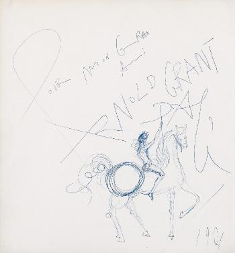 Cavalier (Pour Mon Gran Ami Arnold Grant) by Salvador Dali