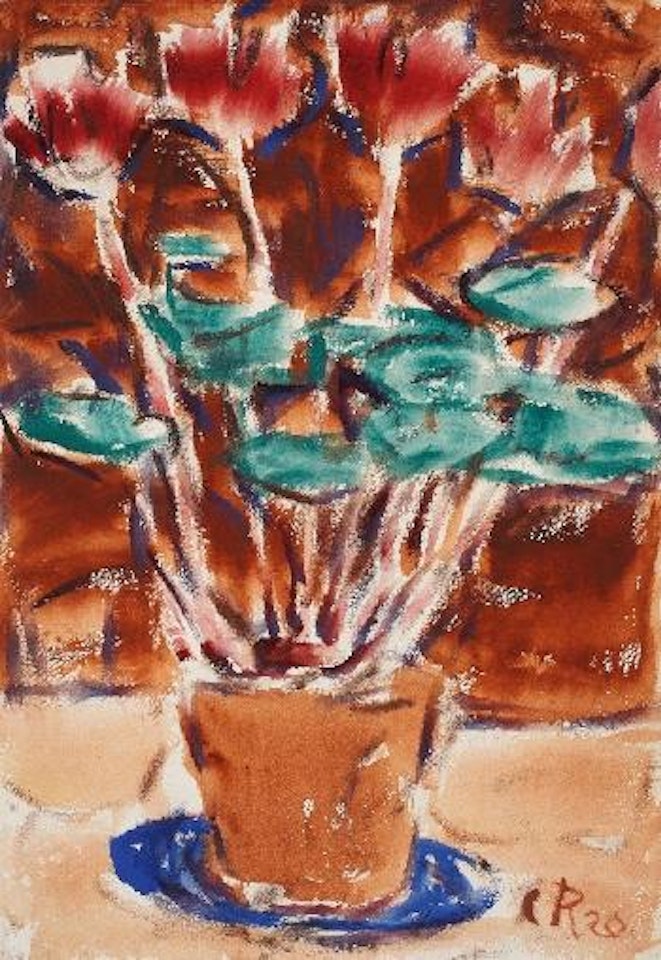 Alpenveilchen (Cyclamen) by Christian Rohlfs