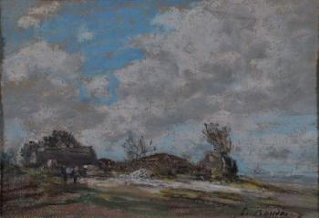Paysage animé by Eugène Boudin