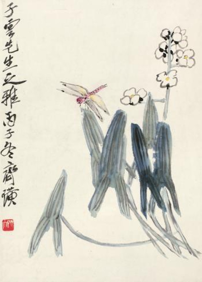 Grasshopper And Flowers by Qi Baishi