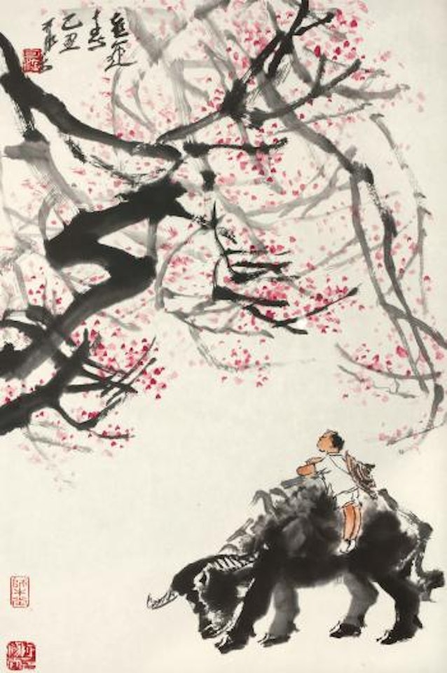 Boy And Cattle by Li Keran
